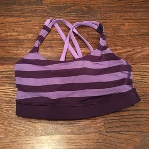 Purple lulu lemon sports bra